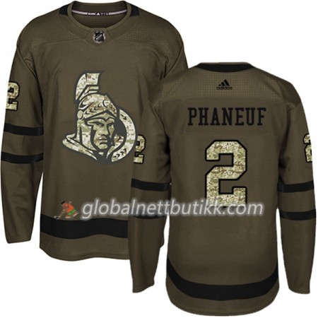 Ottawa Senators Hockeydrakt Dion Phaneuf 2 2017-2018 Camo Grønn Adidas Authentic - Herre